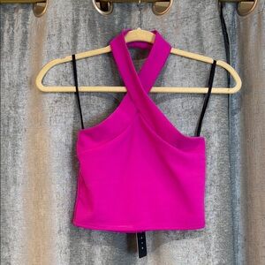 Women's Fuchsia Halter Top